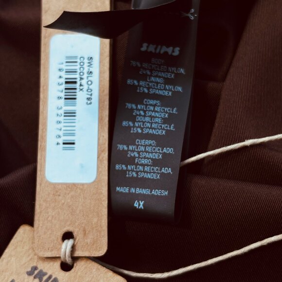 SKIMS Swim Sleeveless One Piece Cocoa 4X - Picture 10 of 12